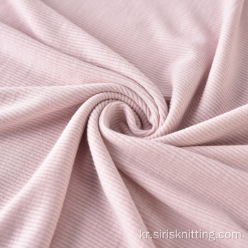 스판덱스 레이온 Liva Eco Viscose Custom Rib Fabric